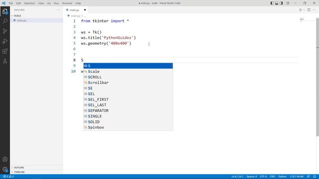 Scale widget in Python Tkinter [Hindi] смотреть онлайн