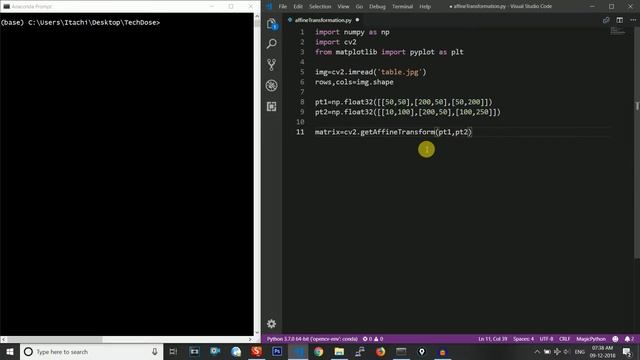 Affine Transformation using Python смотреть онлайн