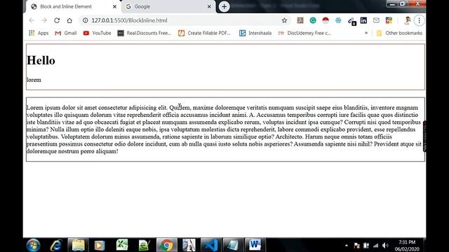 Day 11-What is Block and Inline Elements In HTML-Learn HTML In Hindi-HTML tutorials for beginners смотреть онлайн