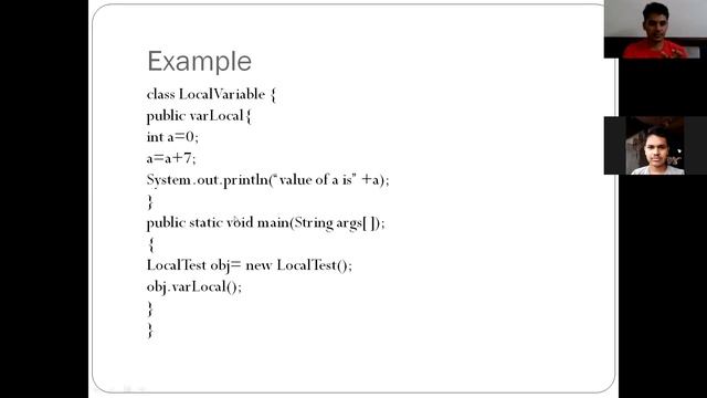 Java - 8 | Local Variables | Instance Variables | Scope and Lifetime of a Variable смотреть онлайн