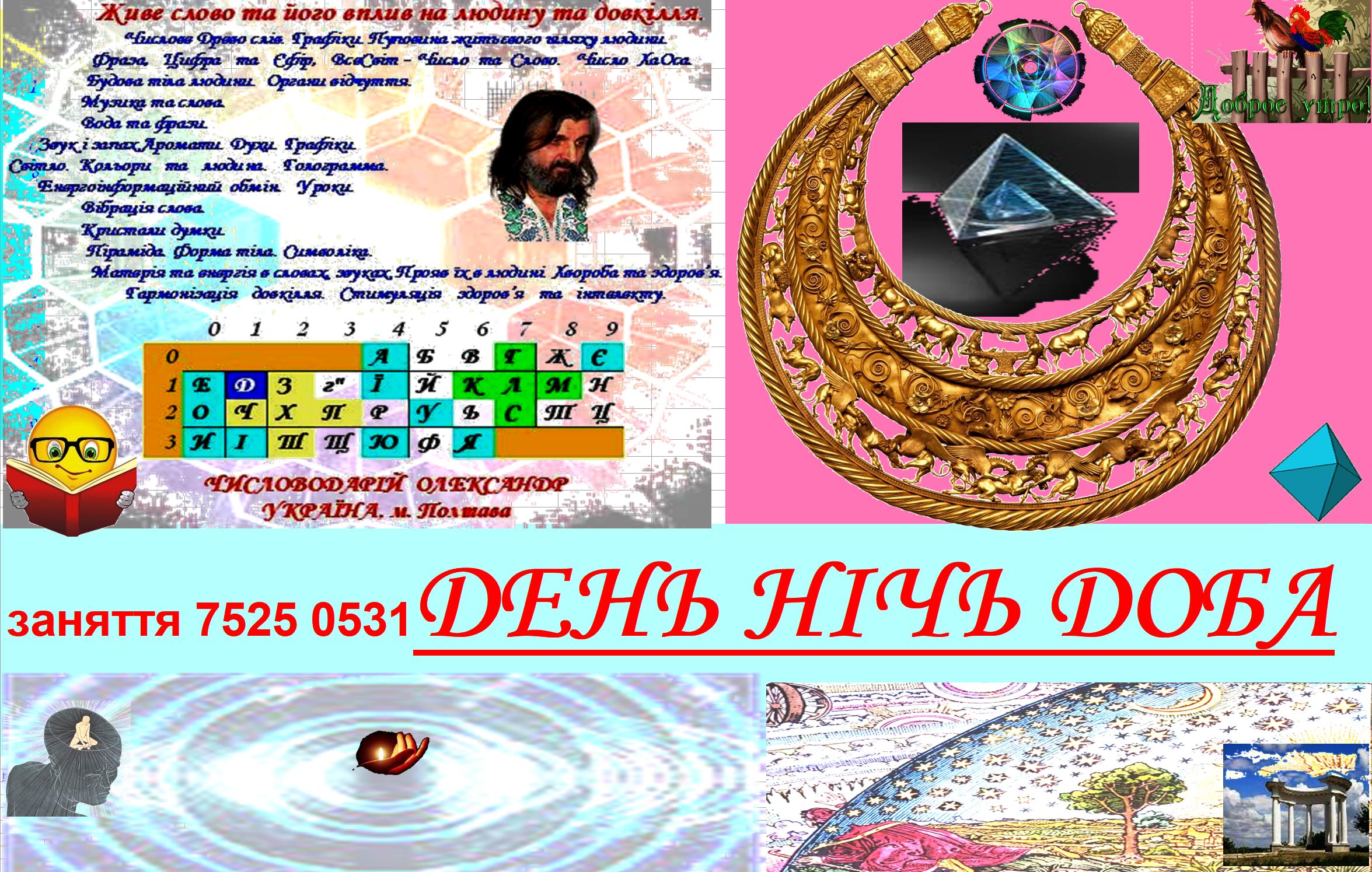заняття 7525 0531 ДЕНЬ  НІЧЬ  ДОБА