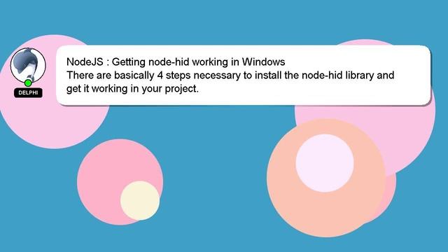 NodeJS : Getting node-hid working in Windows смотреть онлайн