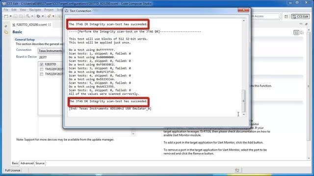 How to test your JTAG connection with CCS смотреть онлайн