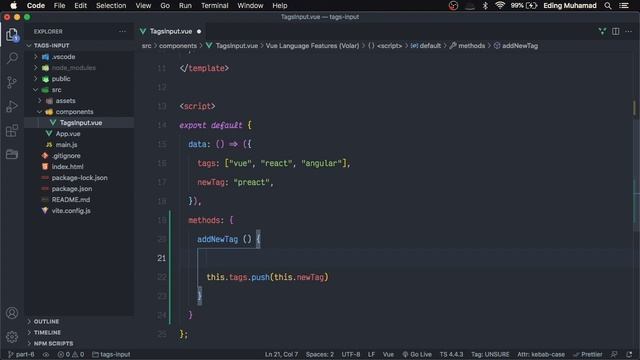 Vue 3 Crash course for beginner 2023: Build Tags Input while learning Vue 3 js concepts смотреть онлайн