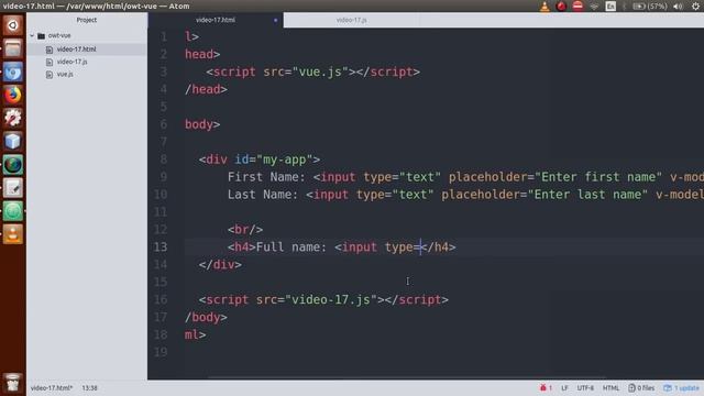 VueJs 2 Tutorial for beginners in HINDI | ENGLISH (#17) Computed Property: Setter & Getter function смотреть онлайн