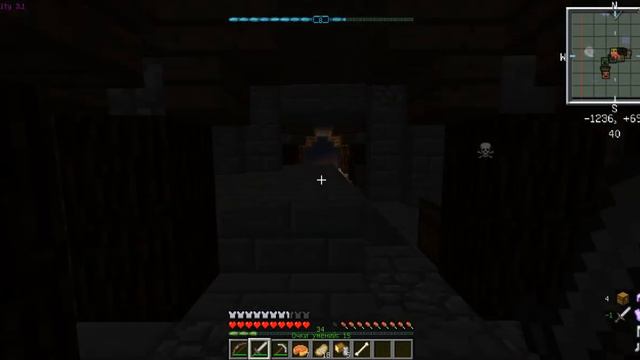 Minecraft: Живем на плоской земле #2. Пукано-подрывающий данж. смотреть онлайн