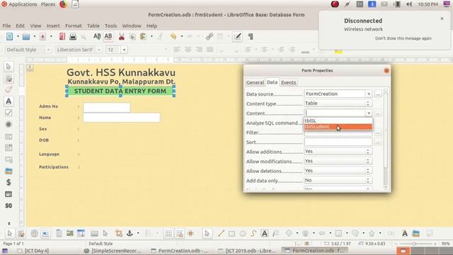 LibreOffice Base Form Creation in Design View смотреть онлайн