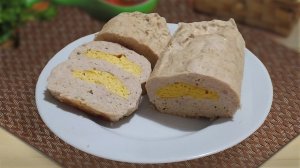 Рулет из куриного фарша в духовке.Куриный рулет вместо котлет.