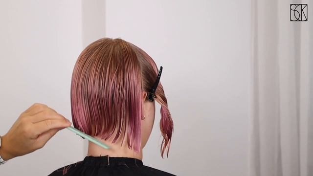 BOB HAIRCUT with UNDERCUT - tutorial by SCK смотреть онлайн