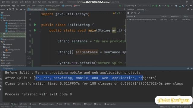 #3 || How to Split a string sentence using split() method in java with explanation ||Java||Intervie смотреть онлайн