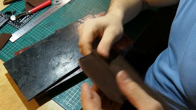 Кожаный кошелек своими руками (с монетницей) Клей КМЦ (СМС) смотреть онлайн