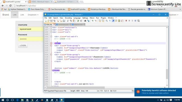 MEMBUAT WEBSITE DENGAN HTML BOOTSTRAP MYSQL DAN PHP DARI AWAL DENGAN MUDAH Bagian 3 смотреть онлайн