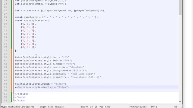 XO Game in JavaScript. Part I смотреть онлайн