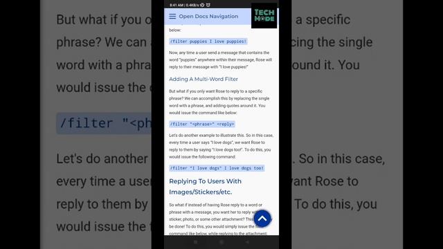 How to Add Filter trigger message using rose bot in telegram group смотреть онлайн