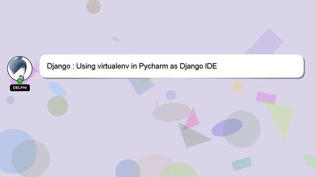 Django : Using virtualenv in Pycharm as Django IDE смотреть онлайн