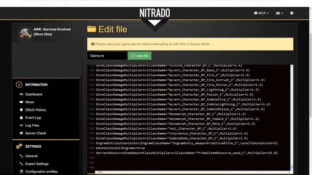 How To Change The Individual Harvest Rate Of Resources In Ark Survival Evolved Nitrado Server