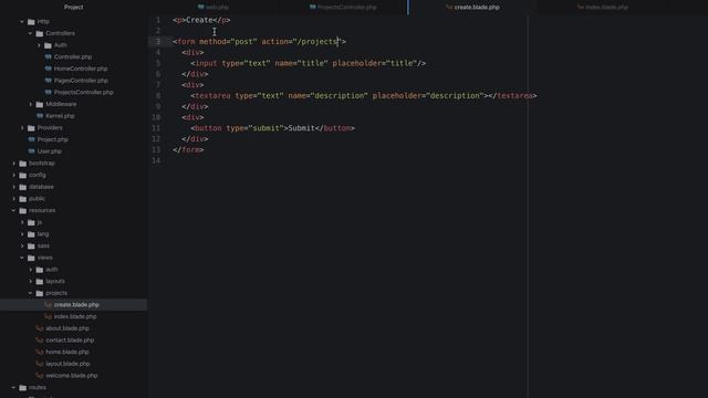 Уроки Laravel | Create - CRUD | Запись в базу данных в php фреймворке Laravel смотреть онлайн