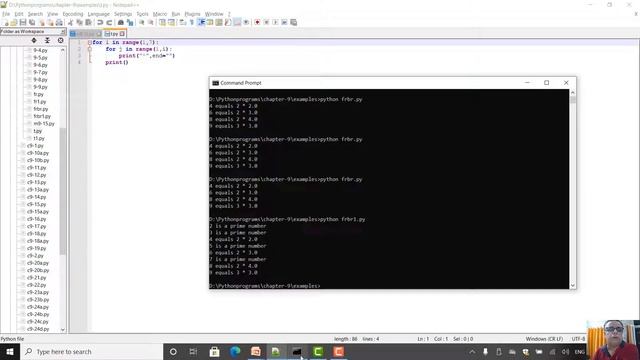 Python class X1 chapter 9 Flow of Control Nested Loop смотреть онлайн
