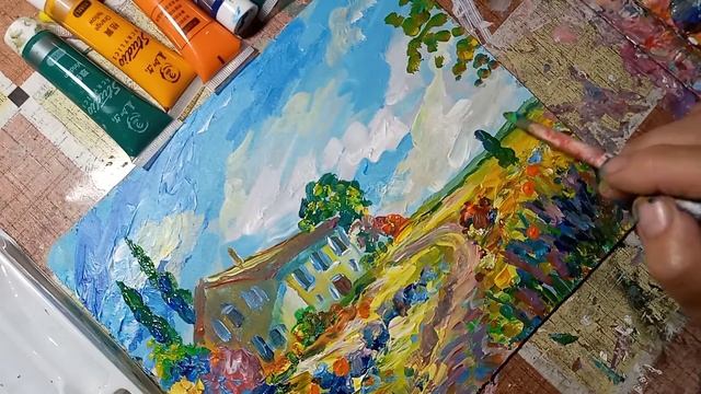 Яркий Прованс для радужных снов!Рисунок готов! смотреть онлайн