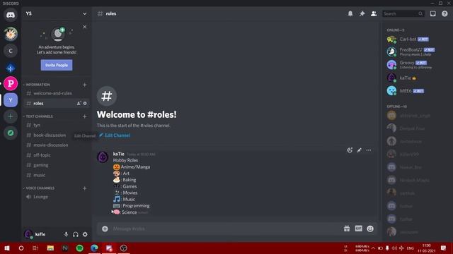 Setup Reaction Roles in Discord using Carl Bot | Let people choose roles through emojis смотреть онлайн
