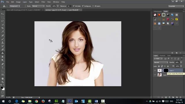 Photoshop Lesson 5.1 woman with beard part 2 смотреть онлайн
