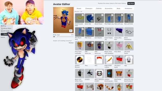 MAKING SONIC.EXE A ROBLOX ACCOUNT!? (NEW SONIC MORPH!) смотреть онлайн