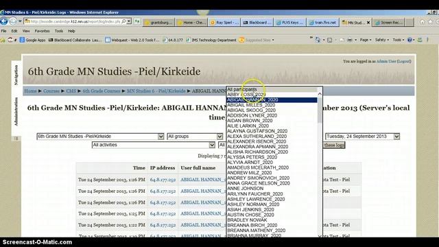 Moodle Activity Logs смотреть онлайн