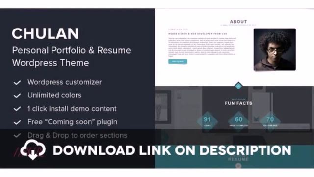 Chulan - Personal Portfolio & Resume Theme Free Download смотреть онлайн