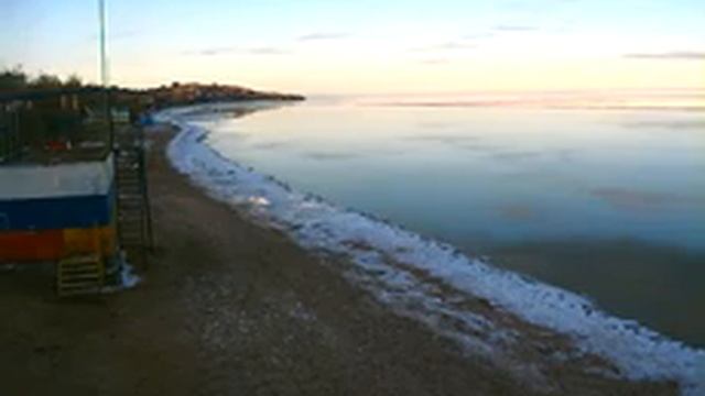 Пляж в Щёлкино, 14.01.2015, ч.2 - видео с камеры 1