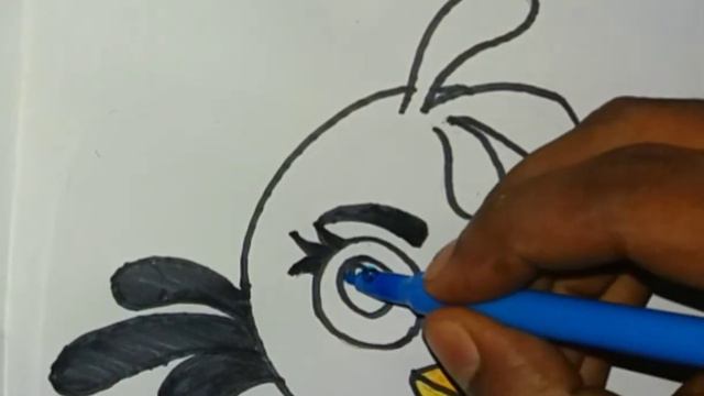 HOW TO DRAW ANGRY BIRD STELLA EASILY... смотреть онлайн