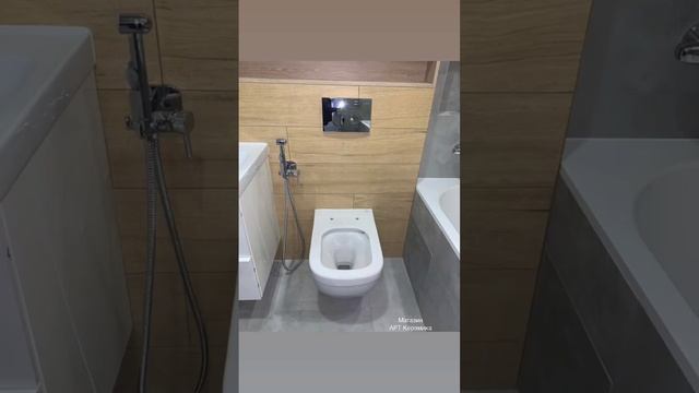 Ремонт квартир Спб любой сложности. Керамогранит под дерево + плитка под бетон ремонт ванной. смотреть онлайн