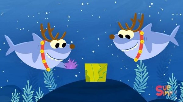 Santa Shark | Baby Shark Christmas Song featuring Finny The Shark