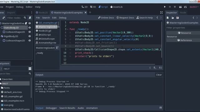 GODOT: StaticBody2D tutorial [Godot game engine, GDScript tutorial] смотреть онлайн
