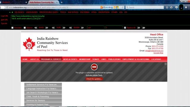 Sql injection Show vulnerable columns смотреть онлайн