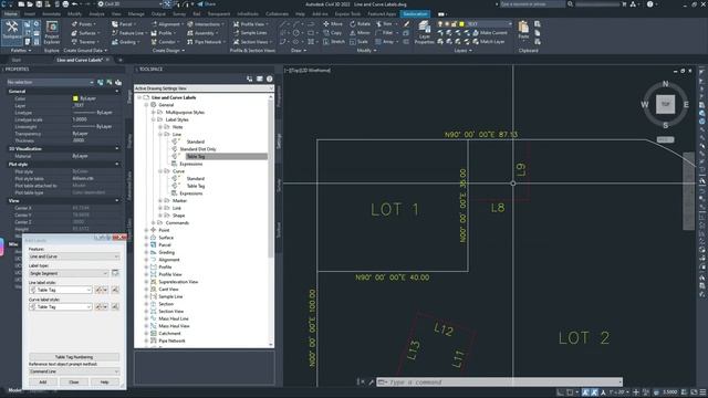 Line & Curve Labels - AutoCAD Civil 3D смотреть онлайн