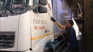 Мойка грузовой. Грузовая мойка седельного автопоезда.