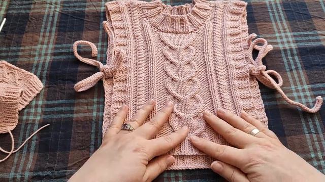 Экспресс мастер класс по вязанию жилета | ДУШЕГРЕЯ смотреть онлайн