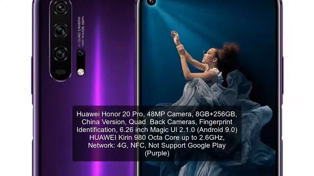 Huawei Honor 20 Pro, 48MP Camera, 8GB+256GB, China Version, Quad Back Cameras, Fingerprint Identif смотреть онлайн