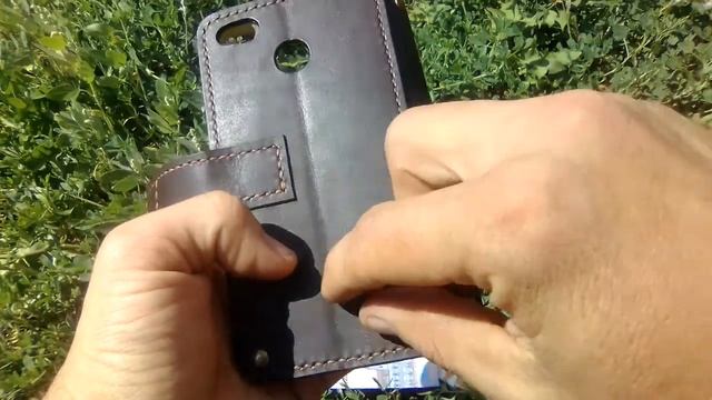 Чехол(книжка) для телефона из натуральной кожи своими руками. смотреть онлайн