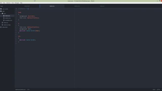 Tutorial SASS 5 - import смотреть онлайн