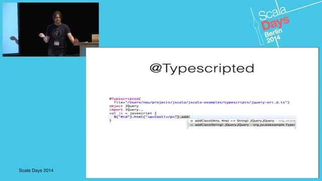 JScala - write your JavaScript in Scala смотреть онлайн