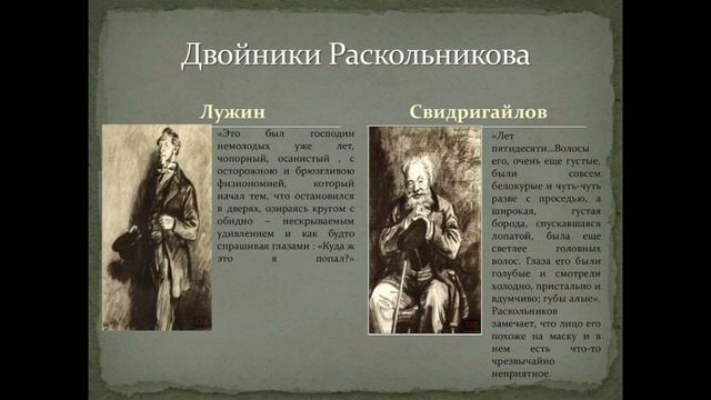 ДВОЙНИКИ РАСКОЛЬНИКОВА — Лужин и Свидригайлов (по роману «Преступление и наказание») смотреть онлайн