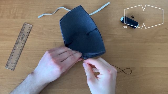 Многоразовая Защитная Медицинская Маска Для Лица Своими Руками. Как Сшить Маску Из Ткани смотреть онлайн