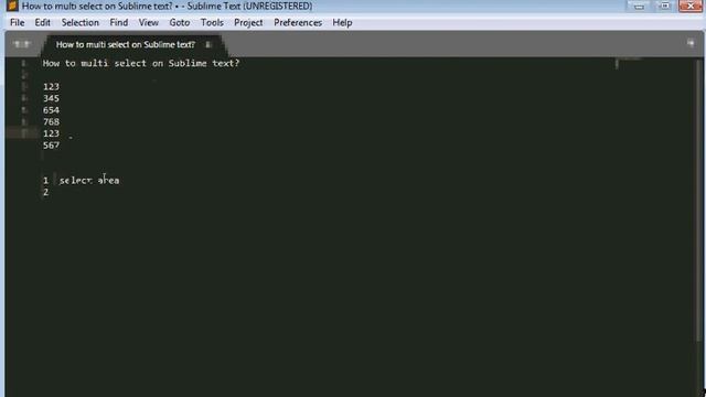 multiple cursor simple on SublimeText 3 смотреть онлайн