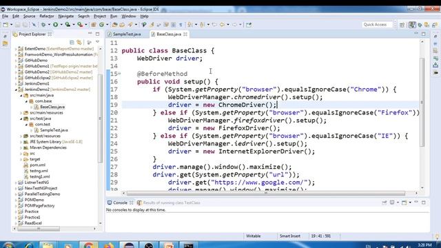 Selenium WebDriver | Part74 | Selenium+Maven+GitHub+Jenkins Integration | Parameters in Jenkins смотреть онлайн