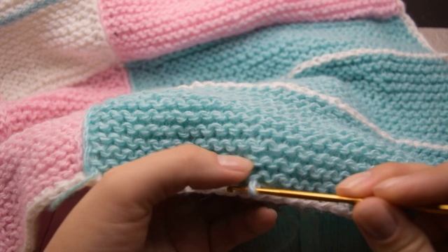 МК ДЕТСКИЙ КЛЕТЧАТЫЙ ПЛЕД  СПИЦАМИ // ПЛЕД ИЗ КВАДРАТОВ