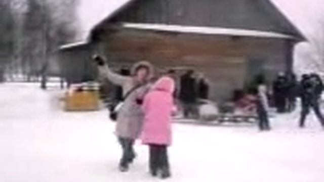 танцы на Масленицу в Строчицах смотреть онлайн
