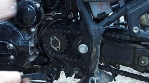 Как снять ведущую звездочку на китайском мотоцикле