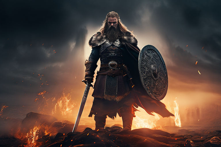 Viking Blood - Эпический викинг-метал музыкальный клип | стиль хард-рок | Создано с помощью SUNO AI смотреть онлайн