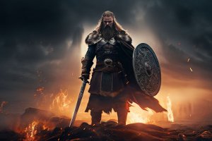 Viking Blood - Эпический викинг-метал музыкальный клип | стиль хард-рок | Создано с помощью SUNO AI